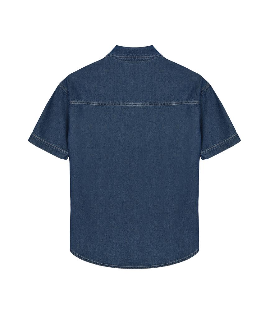 Nigaennikol Minimal Classic Half Denim Shirts_2 Color