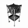 Pickleball Basket Cart with Wheels Compact Foldable Ball Hopper Long-Lasting