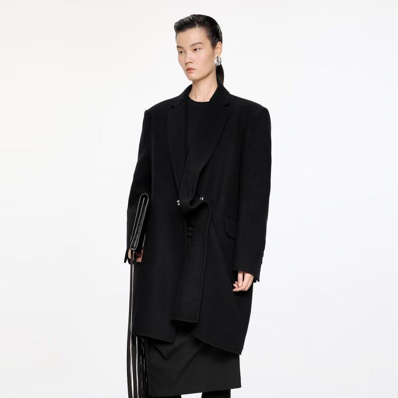 JNBY Women's Wool Blend Lapel Coat