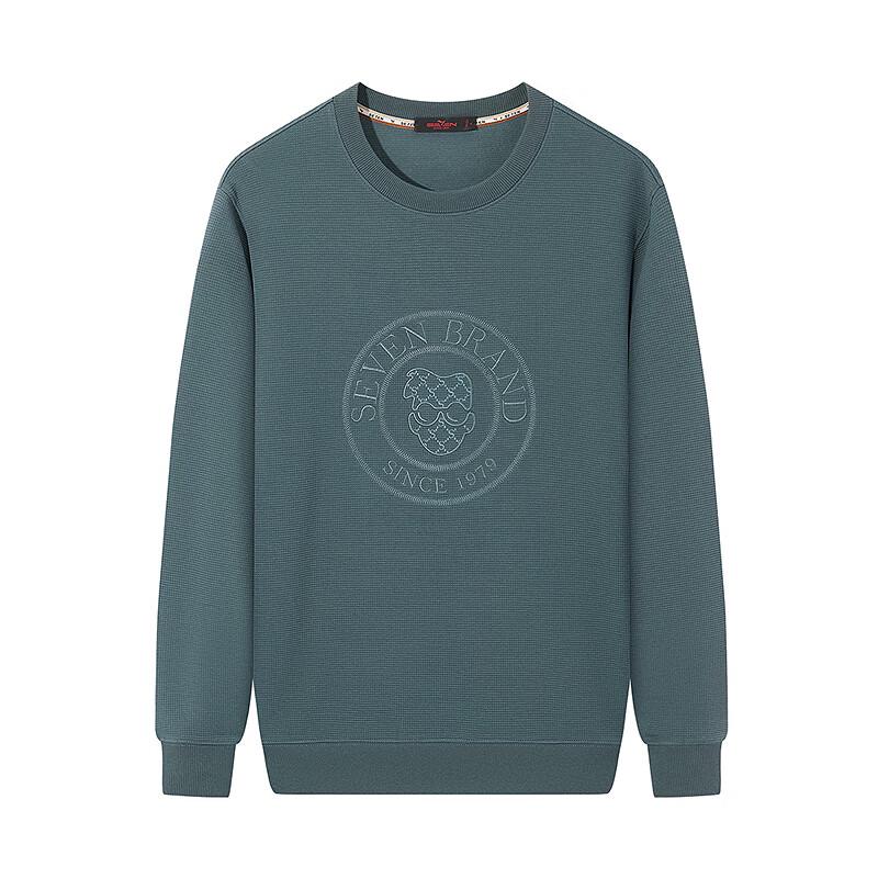 Seven Brand Men's Waffle Knit Crewneck Sweatshirt