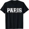 Paris Skyline Eiffel Tower France Souvenir Vintage Paris T-Shirt Sporty Graphic Design Summer Mens Fashion
