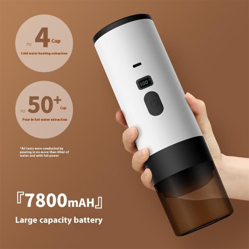 Wireless Capsuled Coffee Device Intelligent Temperature Display Easy to Clean Structure Perfect For Compacts Living