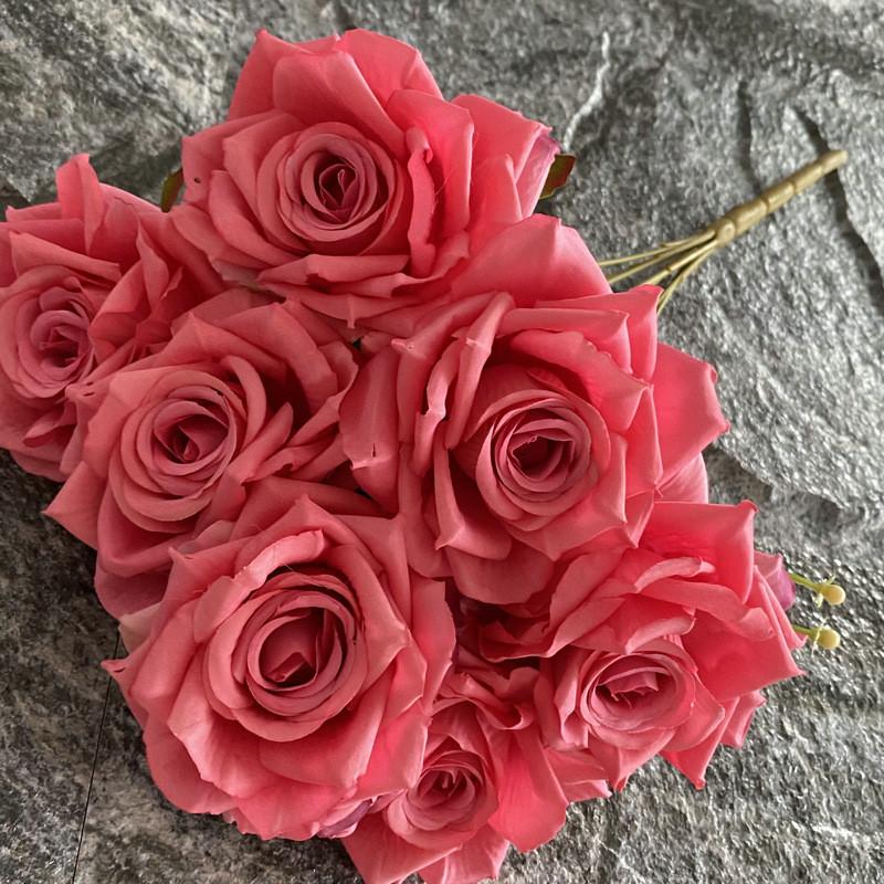Roses Bouquet Artificial For Wedding Decor Photography Props And Home Styling