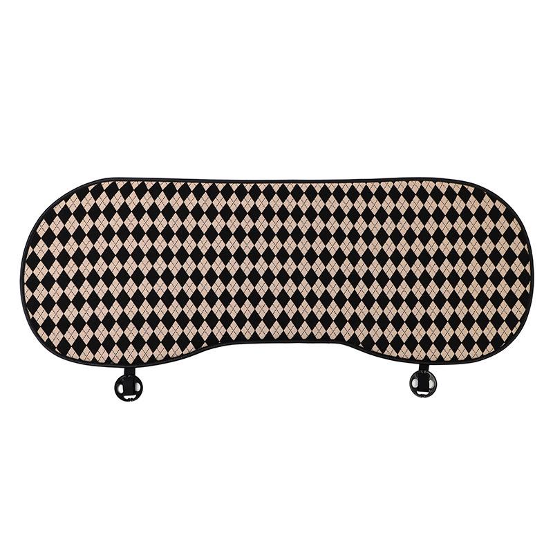 Universal Car Seat Cushion with Jacquard Knitted Diamond Grid - Anti-Slip, Fashionable Car Interior Accessory