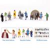 Scenery Collection Figure Painted People 30 Pieces Miniature Garden Decoration Railway Model Building Model Diorama P8721 187