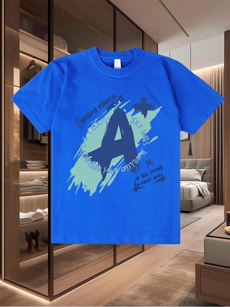 2025 New-Style Pure Cotton T-Shirts for Men Trendy and Perfect for Summer Casual Wear