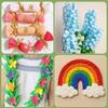 3/5/6 Rolls Crepe Paper Streamers, Colorful Crepe Paper Sheets 20 Pcs Floral Iron Wire 1 Pcs Green Floral Adhesive Tape
