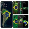 Phone Case For Xiaomi Mi 15 14 13 12 11 Lite 14T 13T 12T 11T Pro Poco X7 X6 X5 X3 Pro F6 F5 F4 Cover Large Brazil Flag