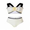 Black & White Summer Halter Bikini - Elegant and Simple Design