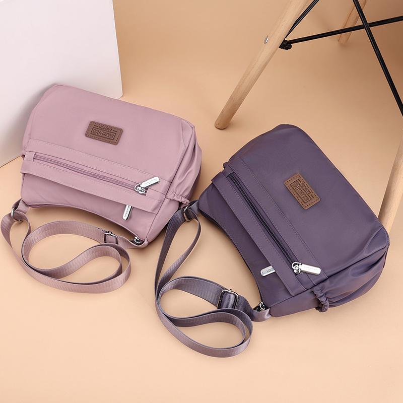 Malá čtvercová taška Mateřská taška Dámská taška Vícevrstvá Lehká Velkokapacitní Taška přes rameno a crossbody