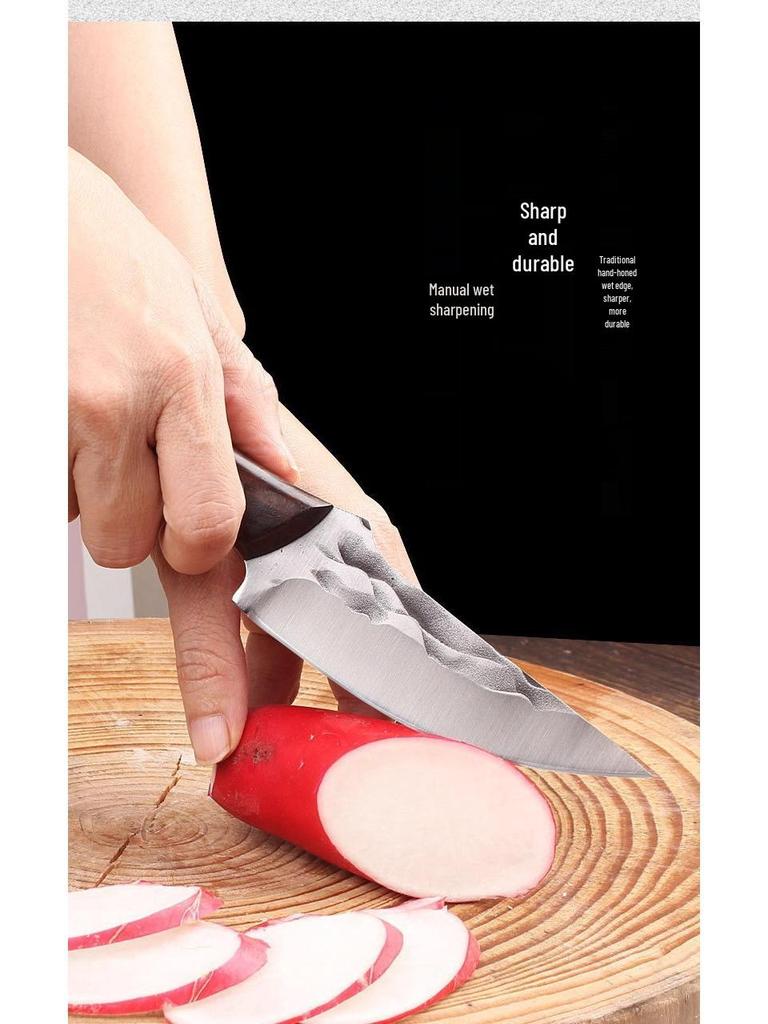 Mongolian Multifunctional Outdoor Knife: High-Hardness Boning & Meat Cutting Tool for Wilderness, Household, and Fruit Use.