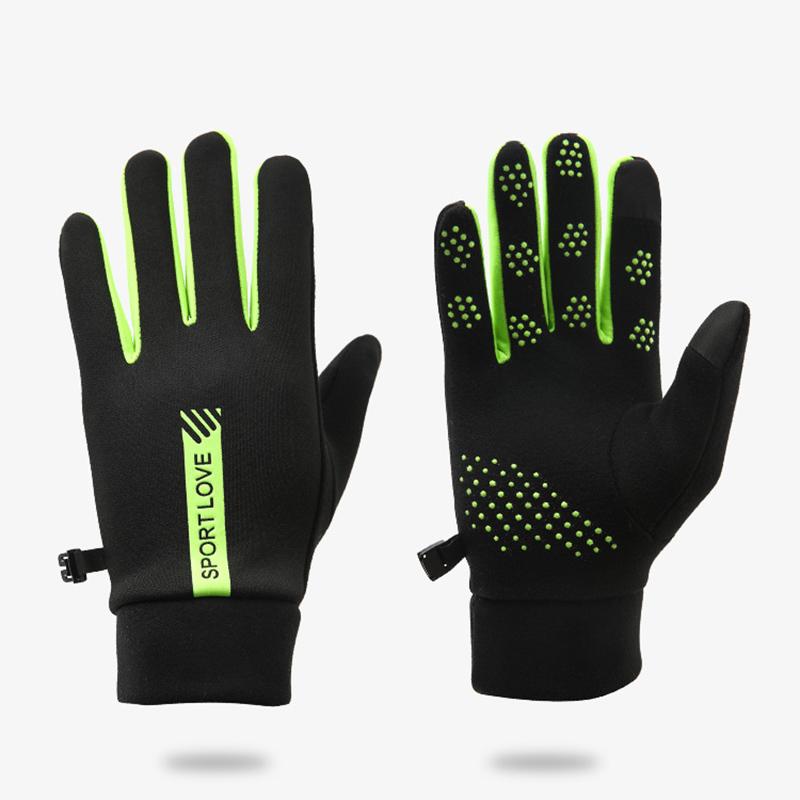 Winter Gloves Men Women Cycling Bike Non-slip Thermal Fleece Cold-Resistant Wind Waterproof Warm Outdoor Running Skiing Mittens