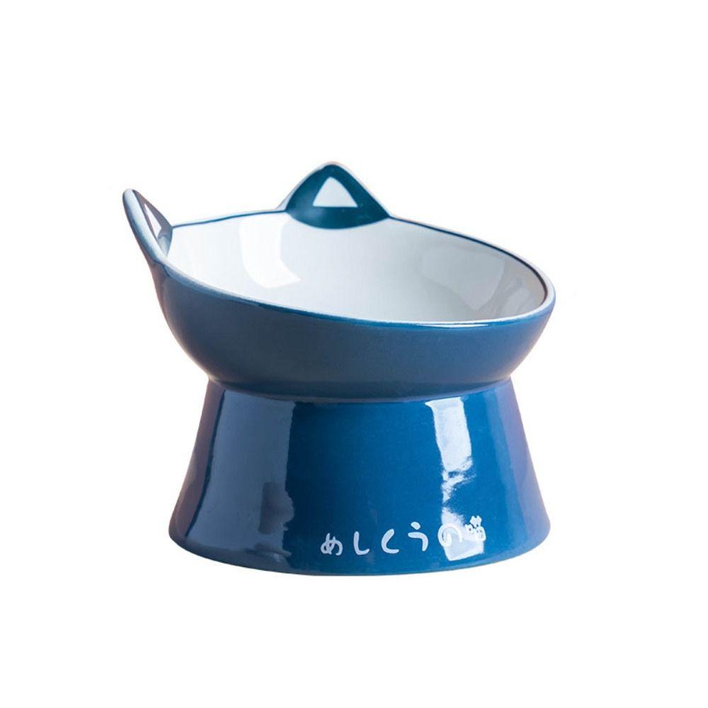 Tilted Elevated Anti Vomiting Pet Feeder Bowl Pet Supplies Cat Food Bowl Water Feeder Container