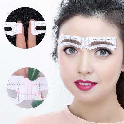 1 Set Kaş Stencil Etiketi Tek Kullanımlık Kaş Şekillendirici Çizim Rehberi Aletleri DIY Kadın Başlangıç Kaş Şekillendirme Şablonu