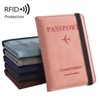 Travel Passport Cover Women Wallet Holder RFID Blocking Passport Case