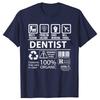 Male Tshirt Doctor Artist Equal Dentist Definition Noun Funny Shirt Euro Size T Shirt Fashion Tshirt Streetwear Camisetas