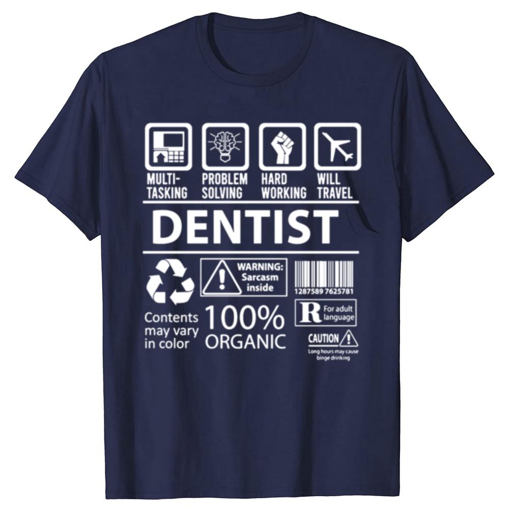Male Tshirt Doctor Artist Equal Dentist Definition Noun Funny Shirt Euro Size T Shirt Fashion Tshirt Streetwear Camisetas