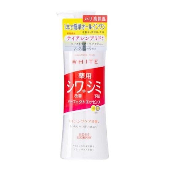 Moisture Mild White Wrinkle Care Perfect Essence All-in-One Pump Type 230 mL Quasi-Drug Contains Niacinamide Spot Improvement Anti-Aging Alcohol-Free