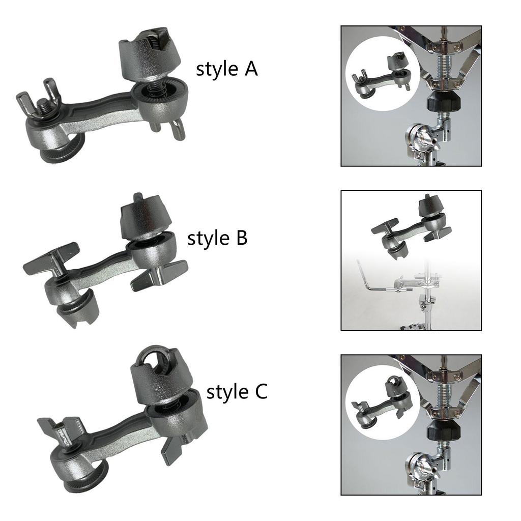 Drum Extension Stand Clamp Metal Extended Cymbal Holder Clip Hardware Universal for Cymbal Drum Percussion Instrument Accessory