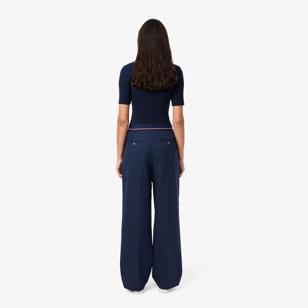 Lacoste Women's Logo Banding Wide Pants HF8428-55N166