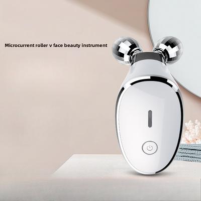 Facial EMS Double Ball Massager Household Micro Current Vibration Light Pattern Rejuvenation V Face Beauty Instrument