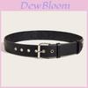 New Star Studded Fashionable Punk Style Wide Belt For Women's Jeans Faux Leather Material