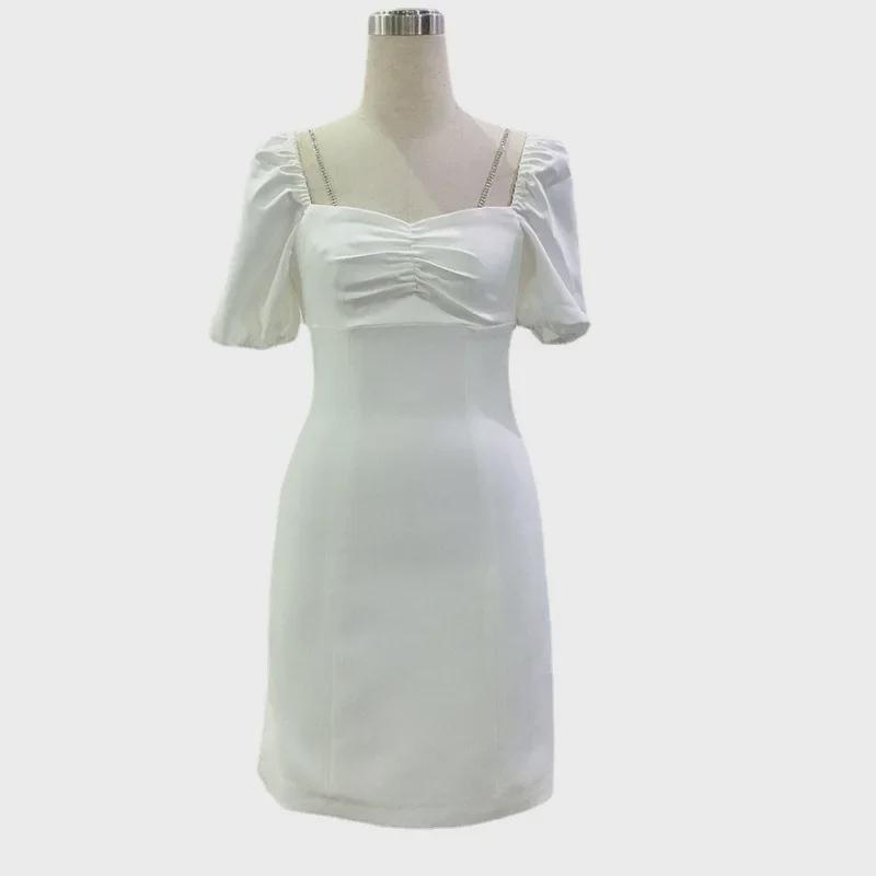 2021 Spring/Summer Petite Off-the-Shoulder Hepburn Style Camisole Dress