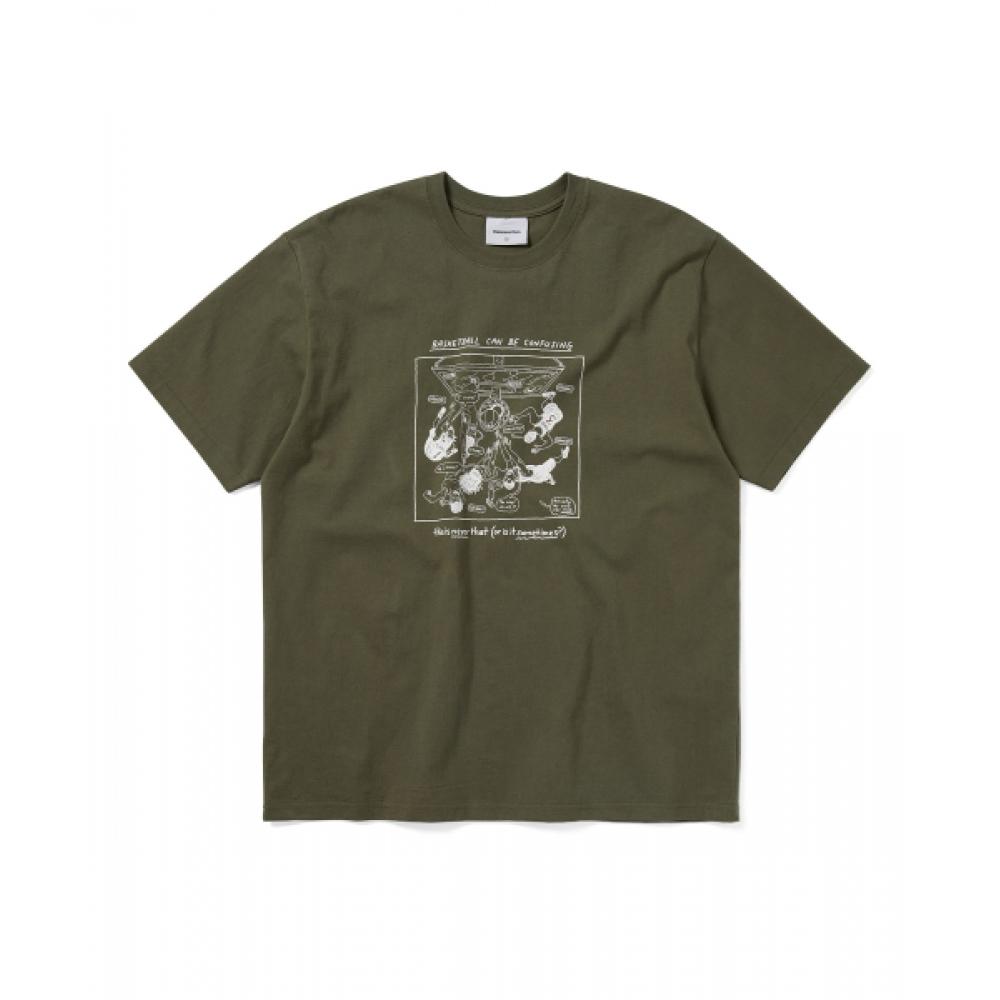 Thisisneverthat Confusing Basketball Tee Olive S