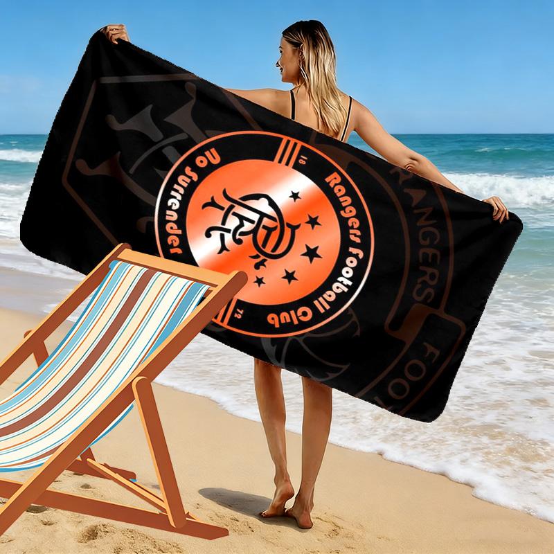 Rangers F.C. Druck Strandtuch, Großes Weiches Schnelltrocknendes Handtuch für Strand Camping Schwimmen
