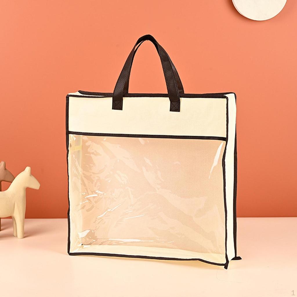 Handbag Dust Bag Purse Protector Beige Multifunctional Storage Organizer for Towels Bed Sheets