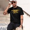 Siegel Dreizack Abzeichen 2026 Neue Mode Schweres Heißverkauf Retro Bedrucktes Muster Lustiges Rundhals-T-Shirt Für Täglichen Komfort
