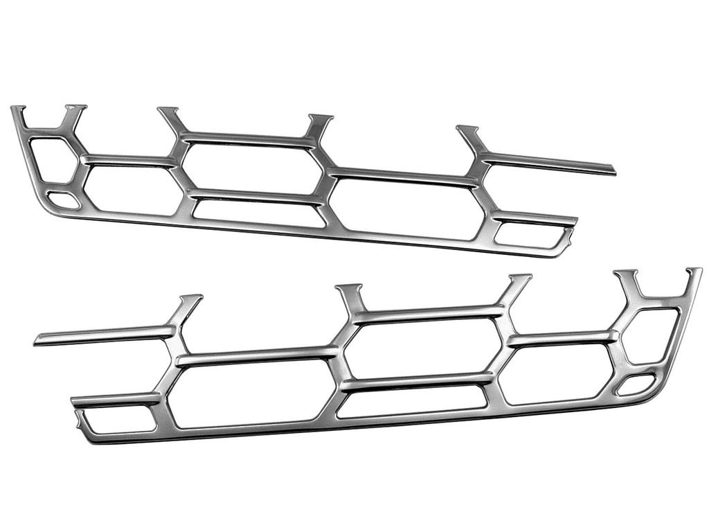 BRIGHTZ Finish Stainless Steel Plated Mesh Grille Cover for Mitsubishi Fuso 17 Super Great Ultra-Mirror [TRUCK-M-022]