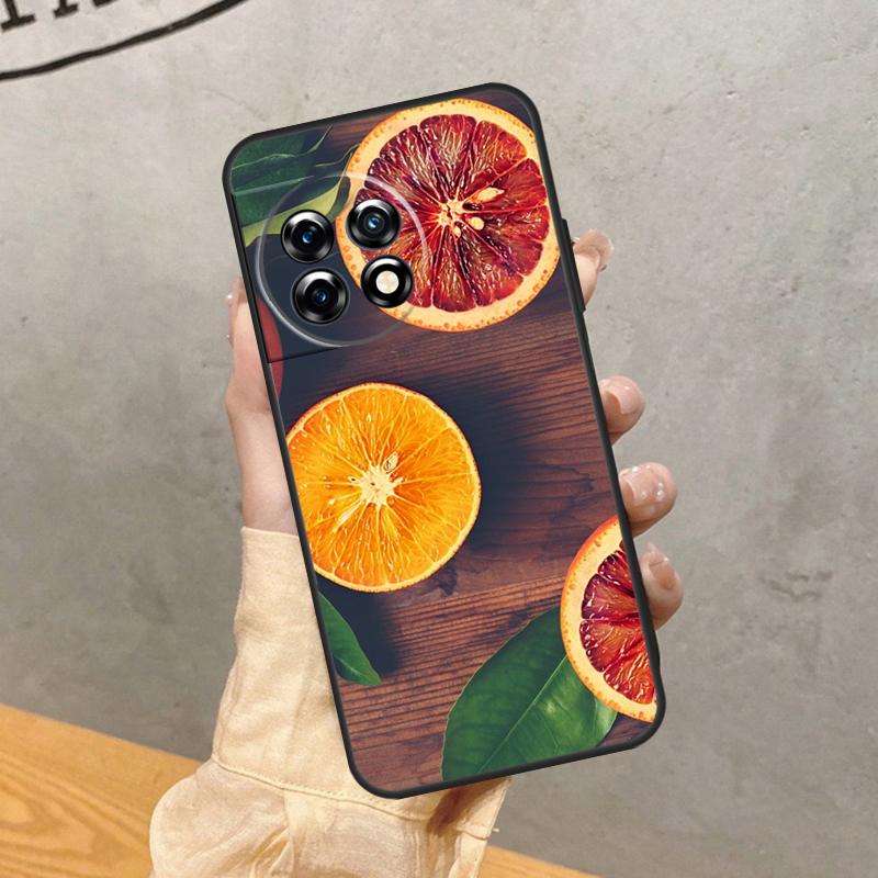 Summer Fruit Orange Case For OnePlus 15 15R 13 13R 13T 12 12R 11 10 10R 10T 8T Nord 5 CE 4 2 3 Lite N20 N30 Cover