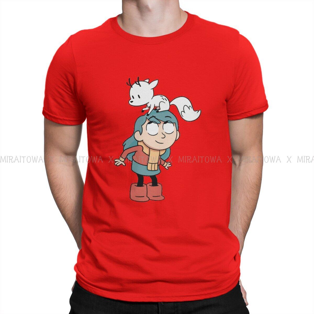 Hilda TV series Mens TShirt Blue Hair Girl Fashion T Shirt Original Streetwear New Trend S