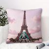 Hatsune Miku Santorini Sunset Throw Pillow With Core Anime Girl Cushion For Gaming Room Teens Room Sofa Bedroom Decor Fans Gift