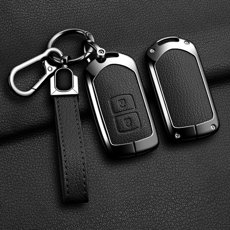 Car Key Case Cover Shell For Toyota Land Cruiser Prado 150 Sienta Porte Raum Alphard Isis Noah Zinc Alloy Leather Protec Keychai