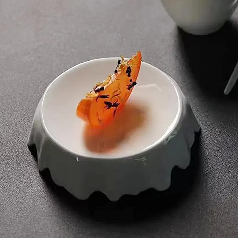 Restaurant Kreativer Unregelmäßiger Wärmespeicherteller Französischer Molekularer Kochteller Dessertschale Westliches Restaurant Butterdose