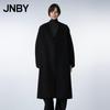 JNBY Women's 2023 Winter Belted V-Neck Wool Blend Coat