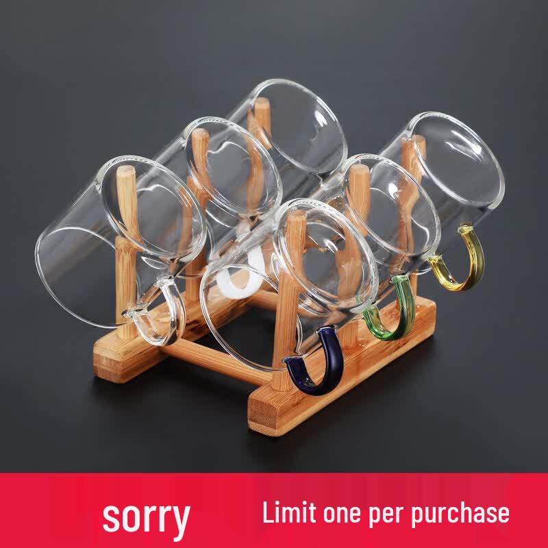 Biaoxing Heat-Resistant Glass Teacup Set (6-Pack)