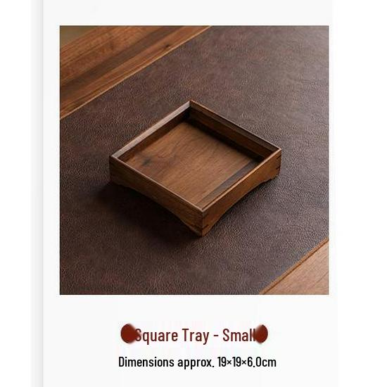 Walnut Wood Chinese Tea Tray and Storage Box