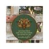 Vintage Round Metal Sign Happiness and Health Wall Art for Living Room Decor