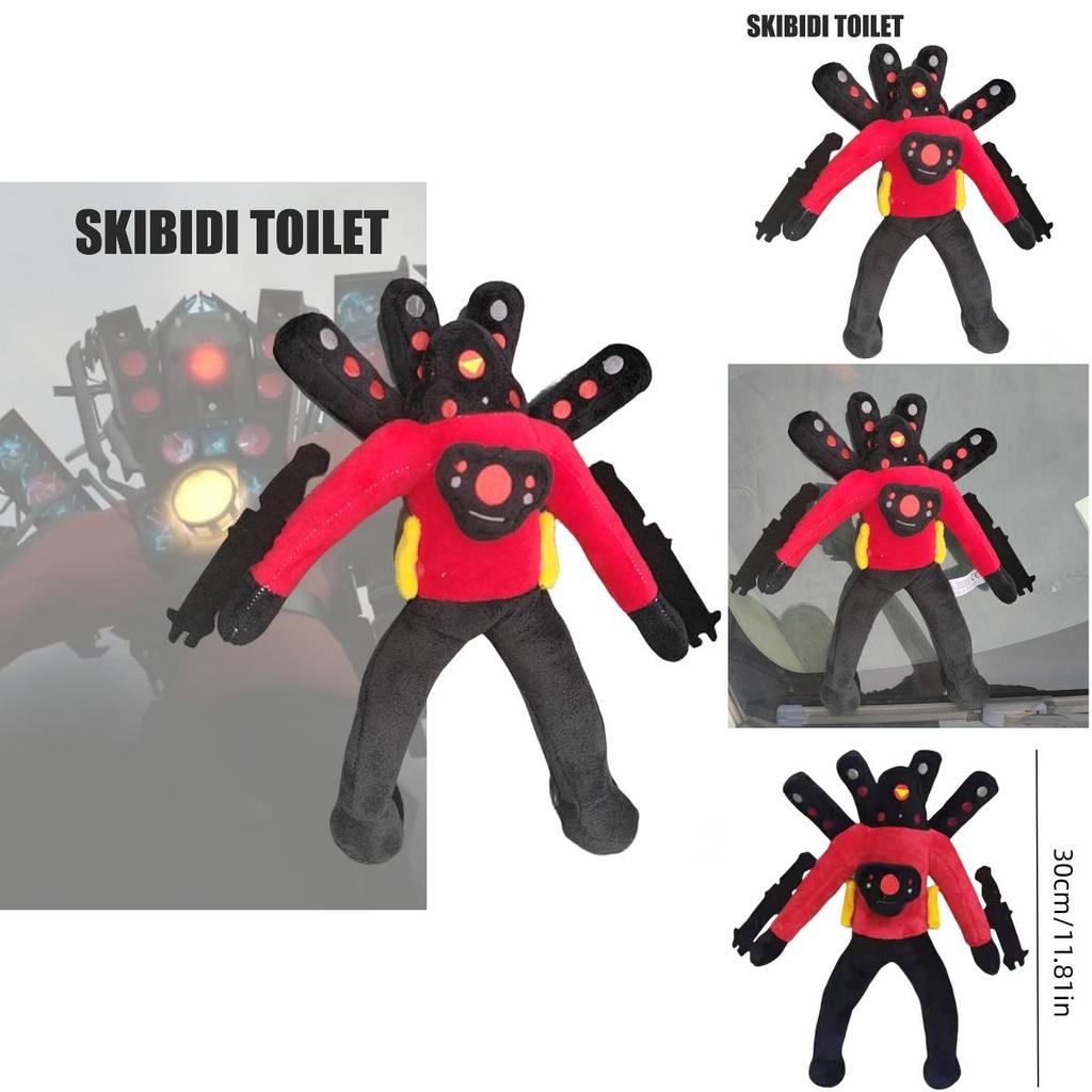 30cm Skibidi Toilet Plush High-quality Stuffed Toy Funny And Soft