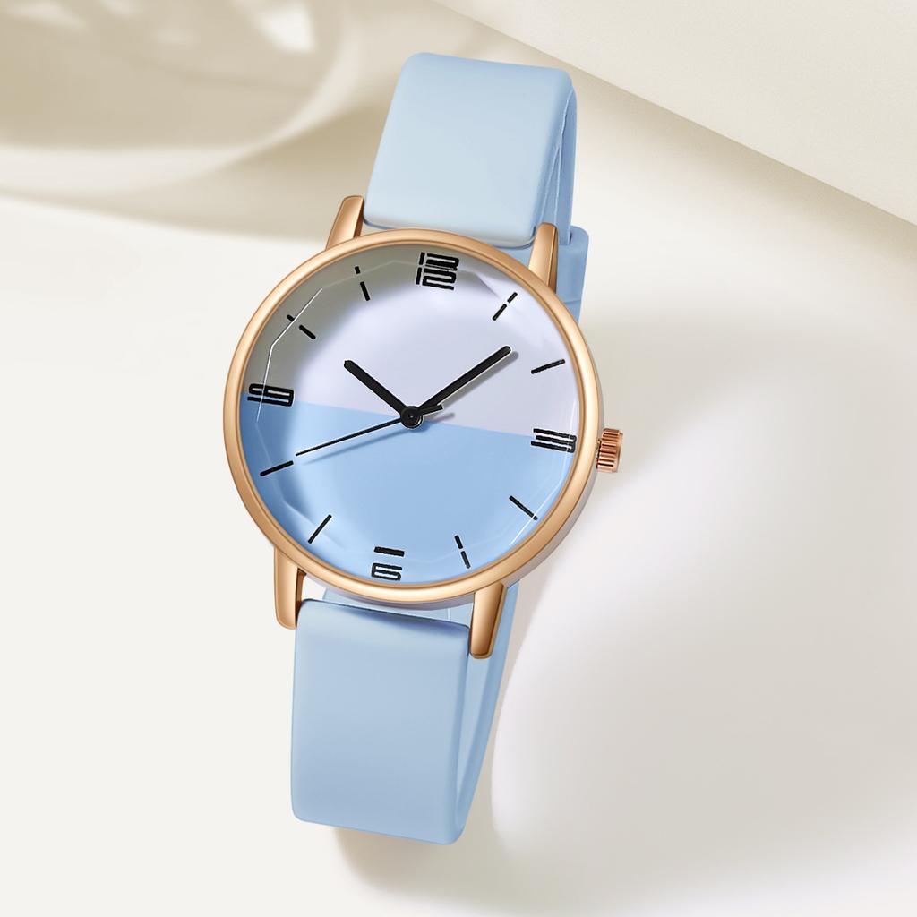 New Watch for Women Jelly Color Rose Gold Dial Student Sports Casual Silicone Strap Ladies Quartz Wristwatches Gift Clock Reloj