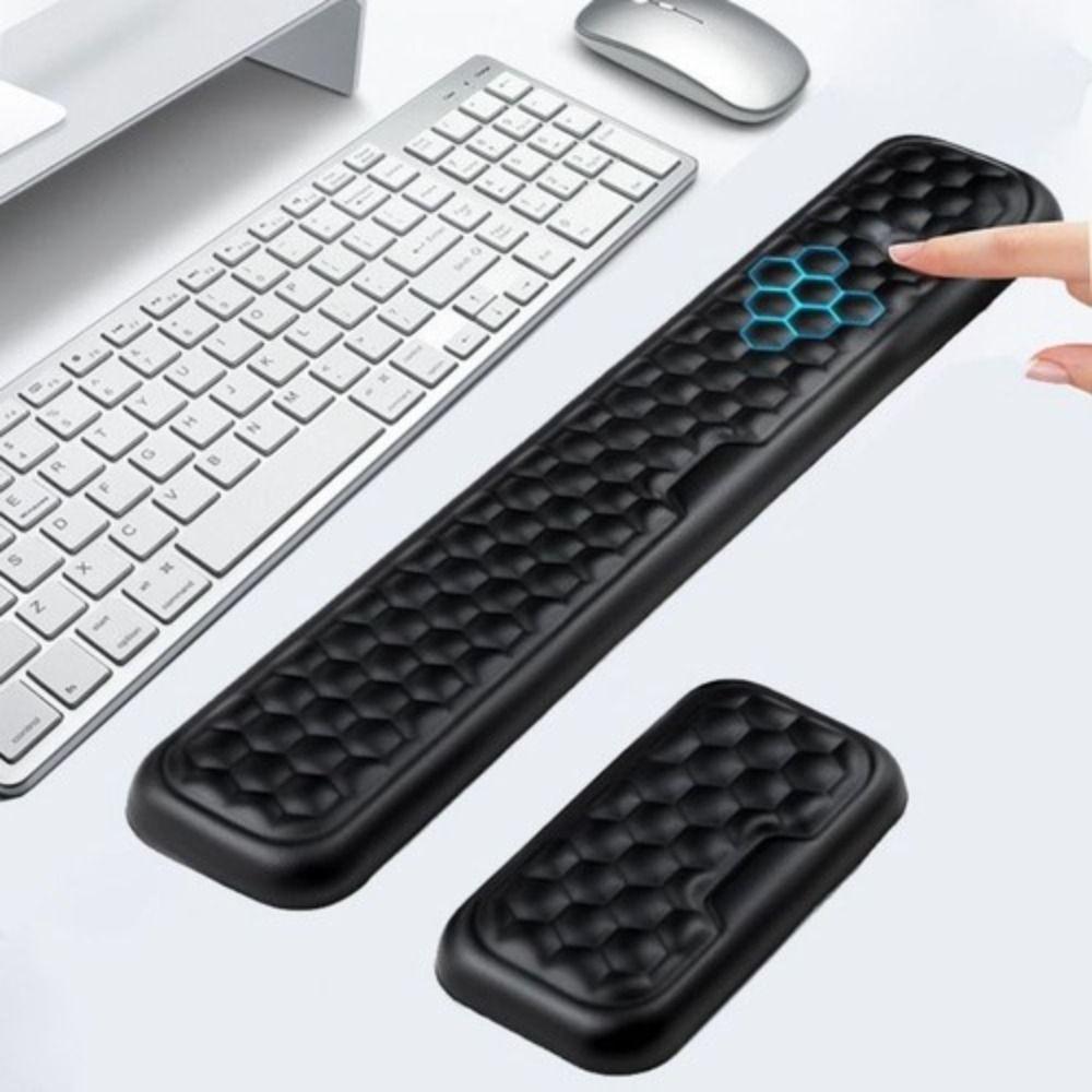 New Ergonomic Mouse Pad Memory Foam Anti-slip Wristband Mouse Mat Wrist Rest Soft Keyboard Hand Cushion