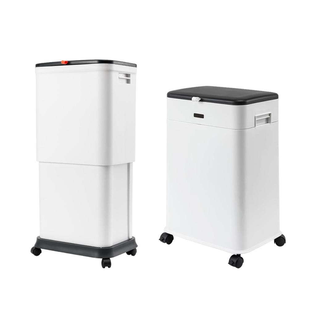 20L Liftable Trash Can Adjustable, Easy To Move, Opening, Rolling Dustbin, Dresser