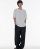 Linen-Like Semi-Balloon Denim Pants [Deep Indigo]