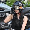 3C Certified Retro 3/4 Safety Helmet for Motorcycles & Electric Scooters – Unisex, All-Season