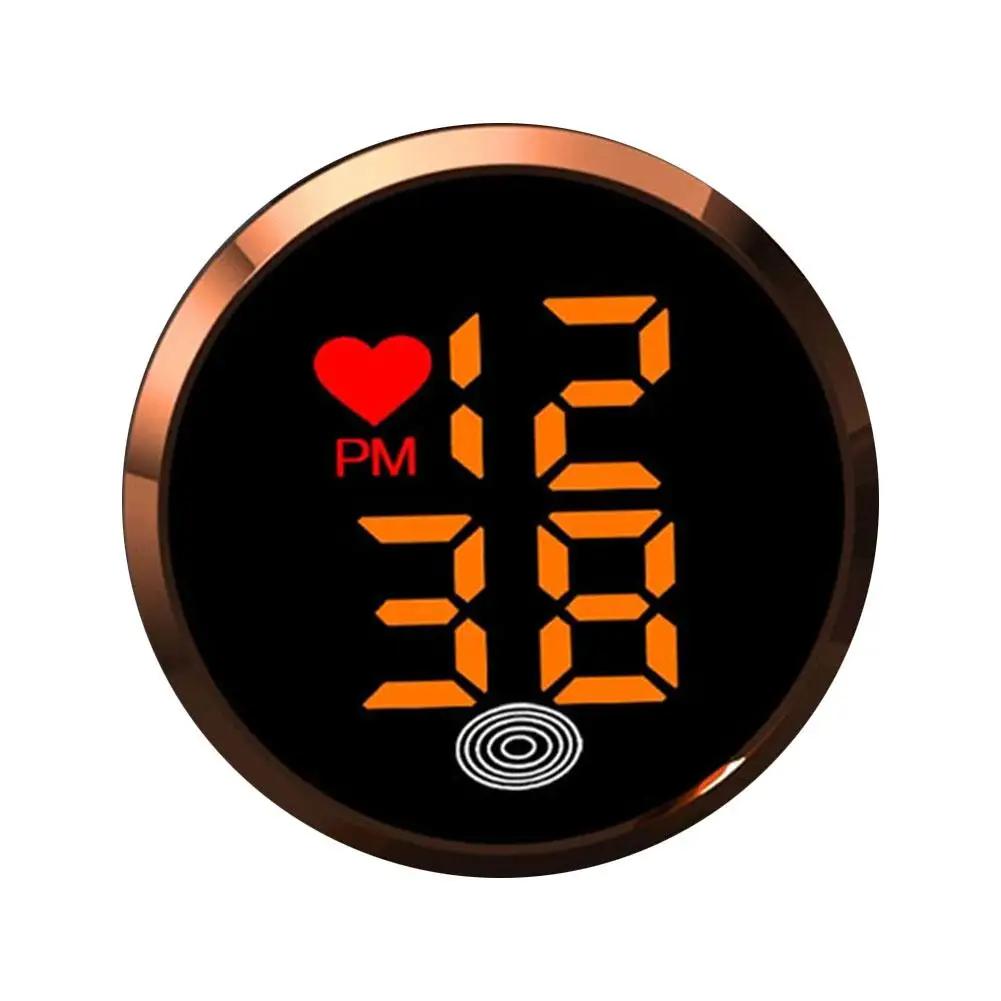 

Мини Цифровые Часы Для Автомобиля Круглые Автомобильные Цифровые Часы Светодиодный Светящийся Дисплей Автомобильные Часы Для Дорожного Путешествия Дальней Поездки F8P5