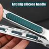 7912Inch Stainless Steel Food Clip Non Slip Bbq Tongs Silicone Non-Slip Handle Meat Salad Bread Clip Home Kitchen Baking Tool