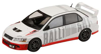 HJ64 Mitsubishi Lancer Evolution 7 GSR RALLIART Scotia White 1/64 (Ukończony produkt)